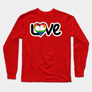 Ghostie Diversity Rainbow Love Long Sleeve T-Shirt